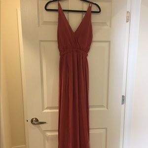 Open back maxi dress